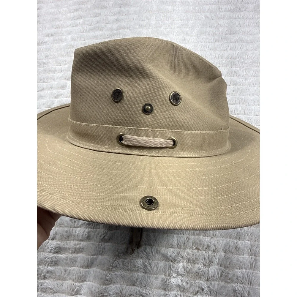 Outback Trading Co. Waterproof Canvas River Guide Pocket‎ Hat Small Tan 1466